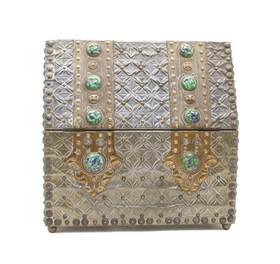Lot 353 - An Arts & Crafts style casket