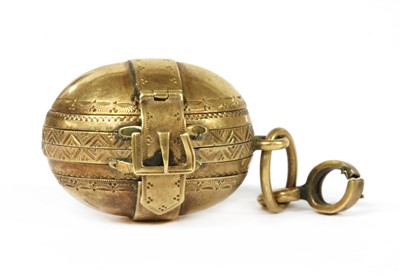 Lot 23 - A gold egg form multi-photo 'family' locket