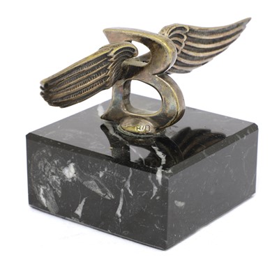 Lot 397 - A Bentley winged 'B' 3 litre car mascot