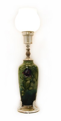 Lot 209 - A Moorcroft table lamp