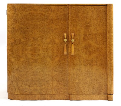 Lot 542 - An Art Deco burr maple compactum