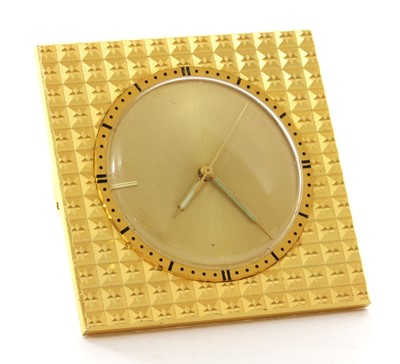 Lot 465 - A Jaeger-LeCoultre travel alarm clock