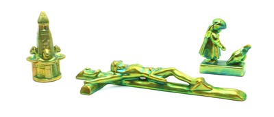 Lot 182A - A Zsolnay Pecs Eosin crucifix