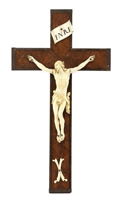 Lot 700 - A Continental ivory Corpus Christi