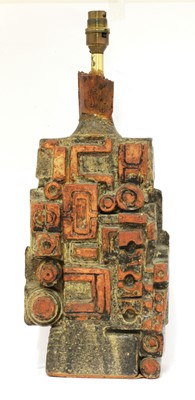 Lot 401 - A stoneware table lamp