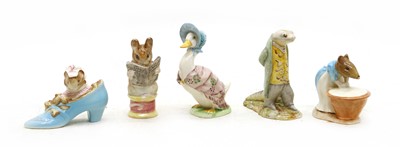 Lot 149 - Eleven Beswick Beatrix Potter figures