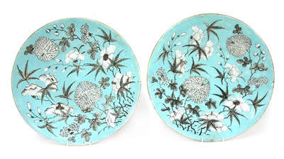 Lot 121 - Two Chinese famille rose chargers