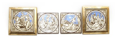 Lot 318 - A group of four Minton tiles by John Moyr Smith