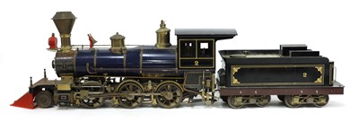 Lot 309 - A 3½in gauge O S Porter 2-6-0 live steam coal fired Mogul locomotive and tender