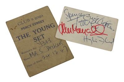 Lot 178 - A signed Flamingo Club membership
