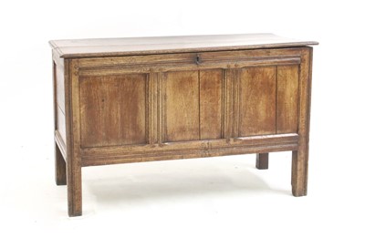Lot 547 - A 17th century oak coffer
