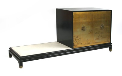 Lot 326 - An American japanned cabinet