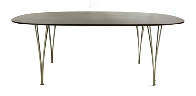 Lot 504 - A Danish elliptical dining table