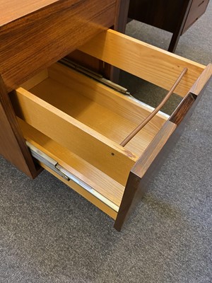 Lot 355 - A rosewood desk