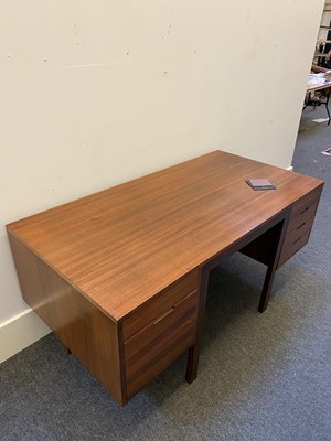 Lot 355 - A rosewood desk