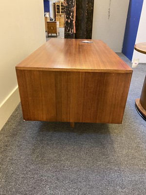 Lot 355 - A rosewood desk