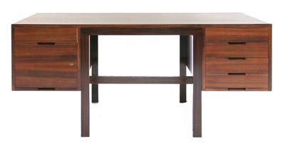 Lot 355 - A rosewood desk