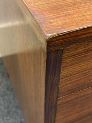 Lot 355 - A rosewood desk