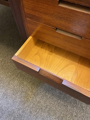Lot 355 - A rosewood desk