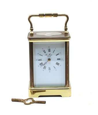 Lot 356 - A modern French L'Epie brass carriage clock