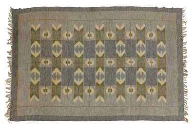 Lot 605 - A Scandinavian flat-weave rug
