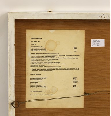 Lot 103 - Emvin Cremona (Maltese, 1919-1987)