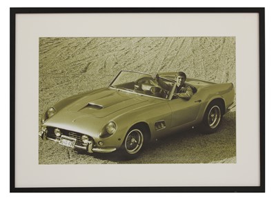 Lot 332 - James Coburn in his 1961 Ferrari 250 GT California Spyder
