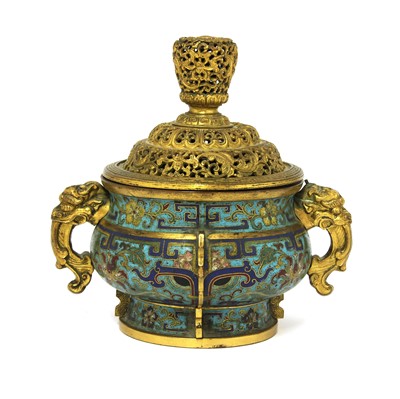 Lot 218 - A Chinese cloisonné incense burner