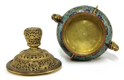 Lot 218 - A Chinese cloisonné incense burner