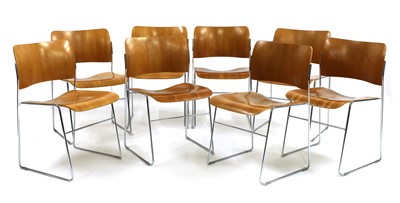 Lot 553 - A set of eight stacking chairs