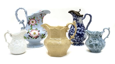 Lot 219 - Eleven various pottery jugs