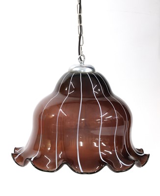 Lot 543 - A Murano glass pendant light