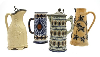Lot 425 - A Doulton Lambeth stoneware jug