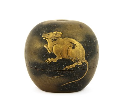 Lot 455 - A Japanese lacquered box and cover