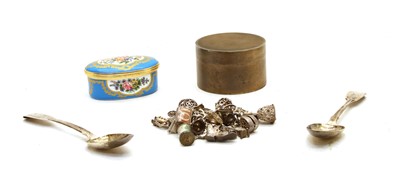Lot 65 - A silver dressing table jar and cover