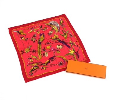 Lot 129 - An Hermès silk scarf