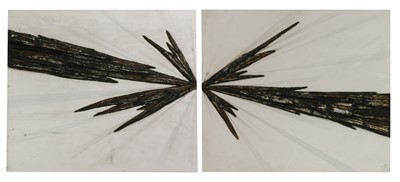 Lot 381 - A pair of abstract panels