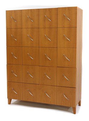 Lot 132 - A cherrywood wardrobe