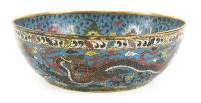 Lot 430 - A Chinese cloisonné bowl