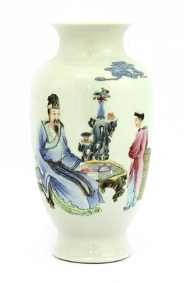 Lot 374 - A Chinese famille rose vase