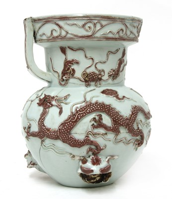 Lot 377 - A Chinese iron-red incense burner