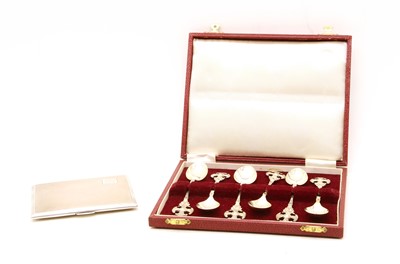 Lot 58 - A silver cigarette case
