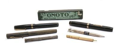 Lot 337 - De La Rue Onoto Magna 7 lever filler fountain pen