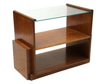 Lot 67 - An Art Deco walnut side table