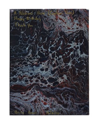 Lot 48 - A Nations Hero abstract oil on canvas