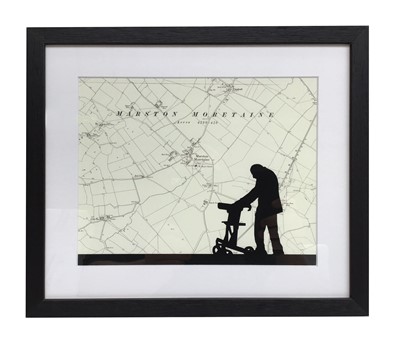 Lot 59 - Silhouette portrait of Sir Captain Tom