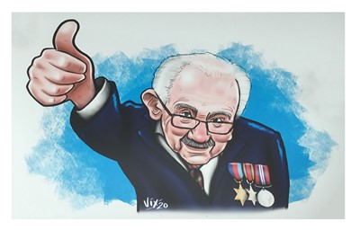 Lot 94 - Captain Tom Caricature