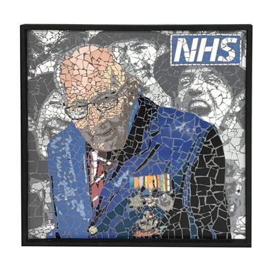 Lot 105 - Captain Tom mosaic portrait