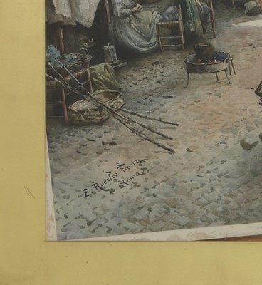 Lot 529 - Ettore Roesler Franz (Italian, 1845-1907)
