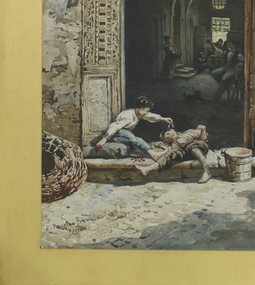 Lot 529 - Ettore Roesler Franz (Italian, 1845-1907)